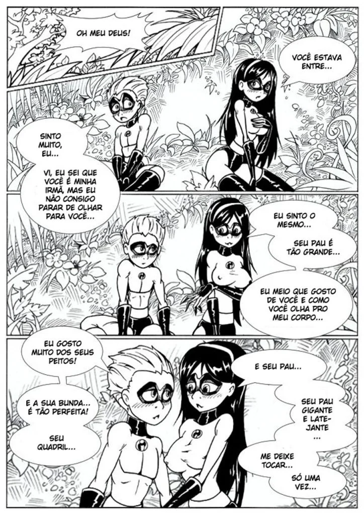 Desenhos eróticos em quadrinhos Os Incríveis – Cartoon Pornô – Português do Brasil