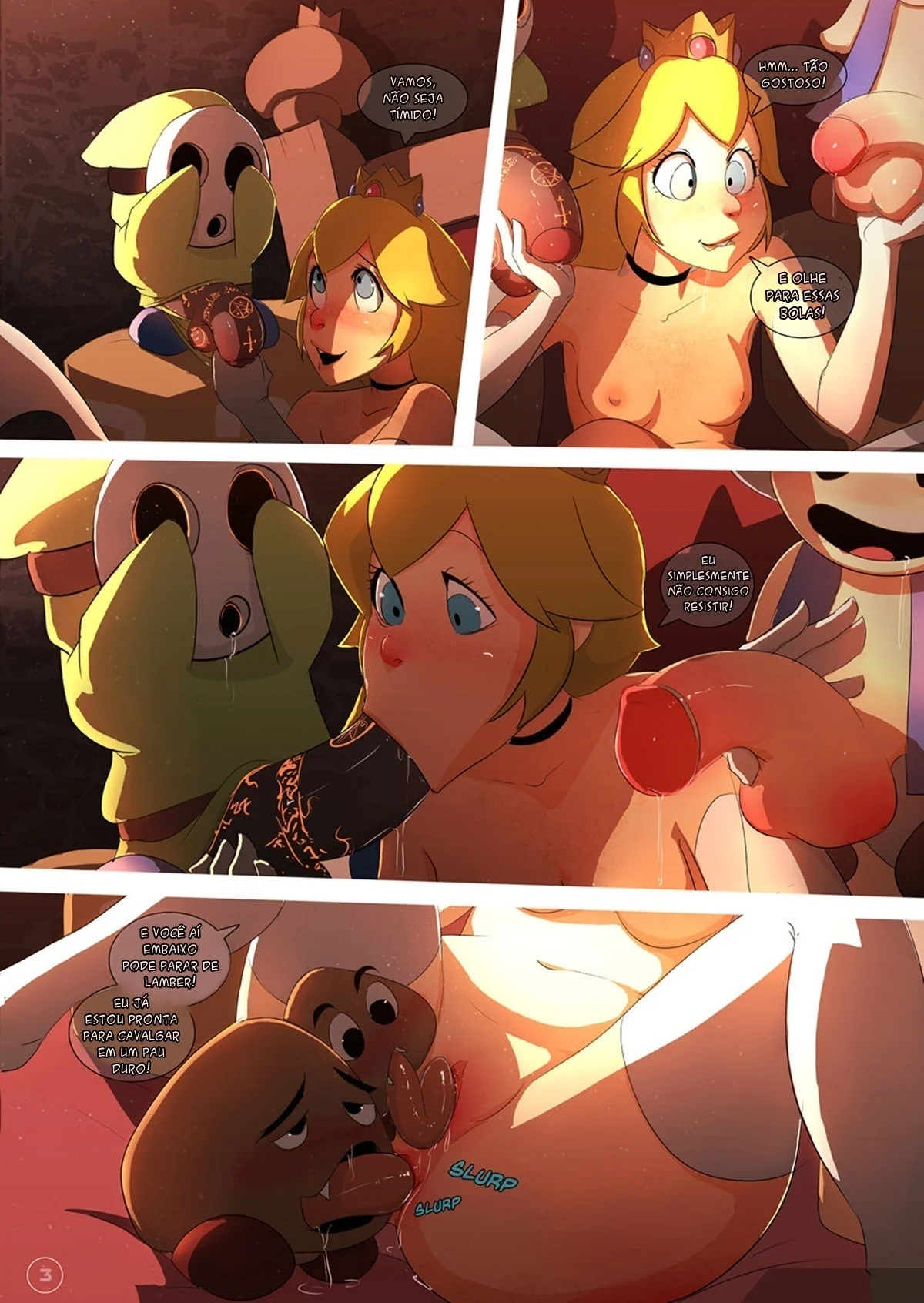Desenhos porno em quadrinhos: Super Mario Bros e a Princesa – Gibi Pornô – PT Brasil
