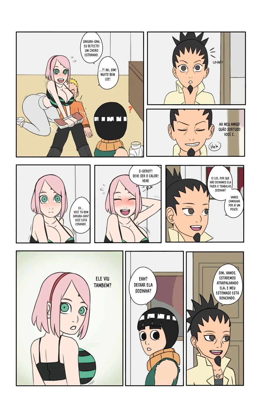Dias quentes em Konoha – Naruto Pornô – Tradução Em Português