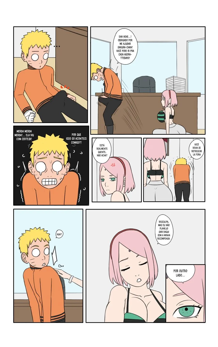 Dias quentes em Konoha – Naruto Pornô – Tradução Em Português