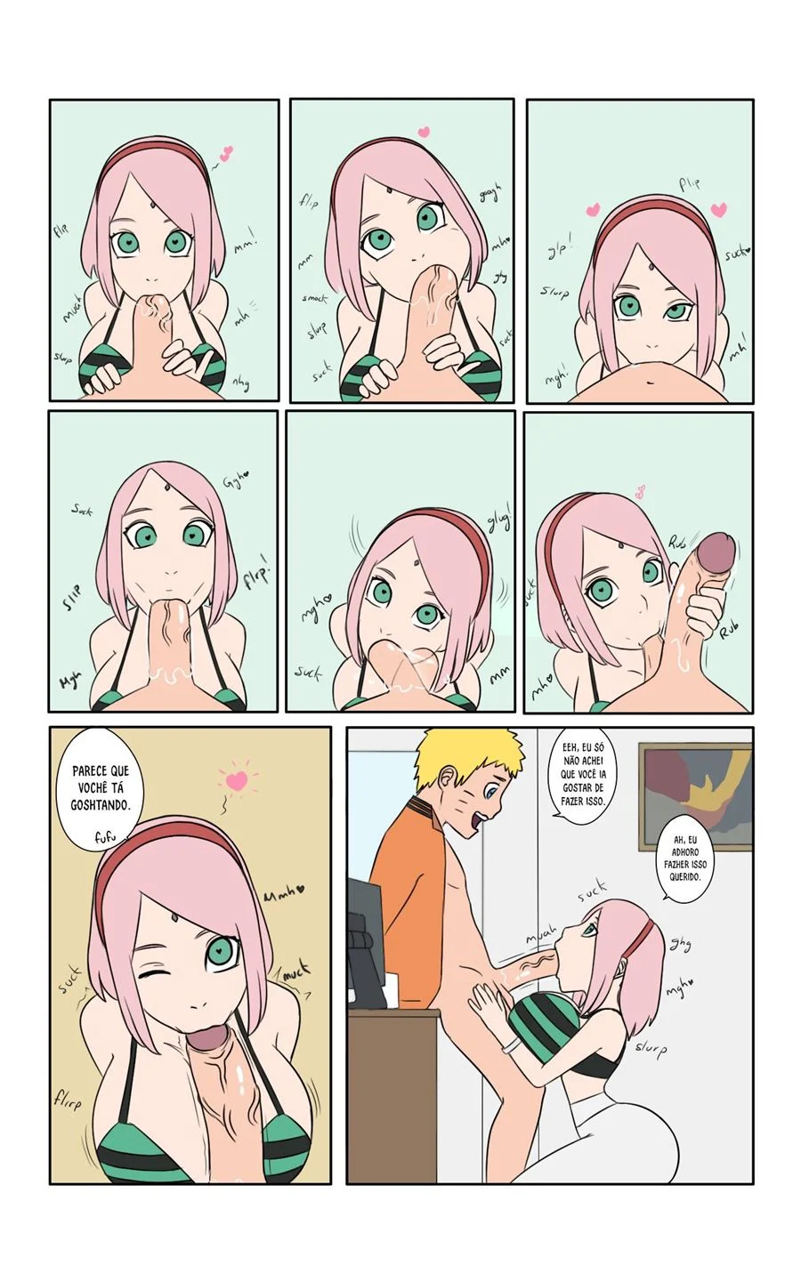 Dias quentes em Konoha – Naruto Pornô – Tradução Em Português
