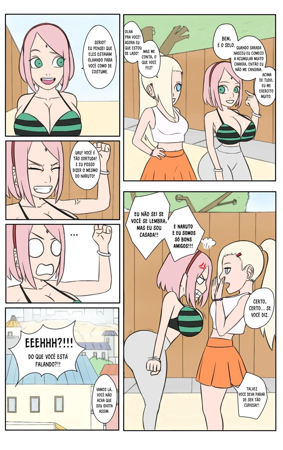 Dias quentes em Konoha – Naruto Pornô – Tradução Em Português