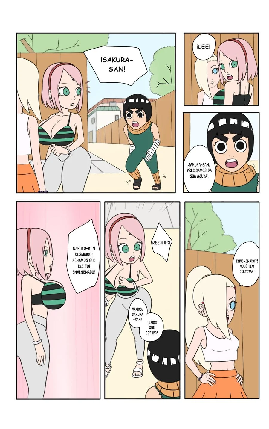 Dias quentes em Konoha – Naruto Pornô – Tradução Em Português
