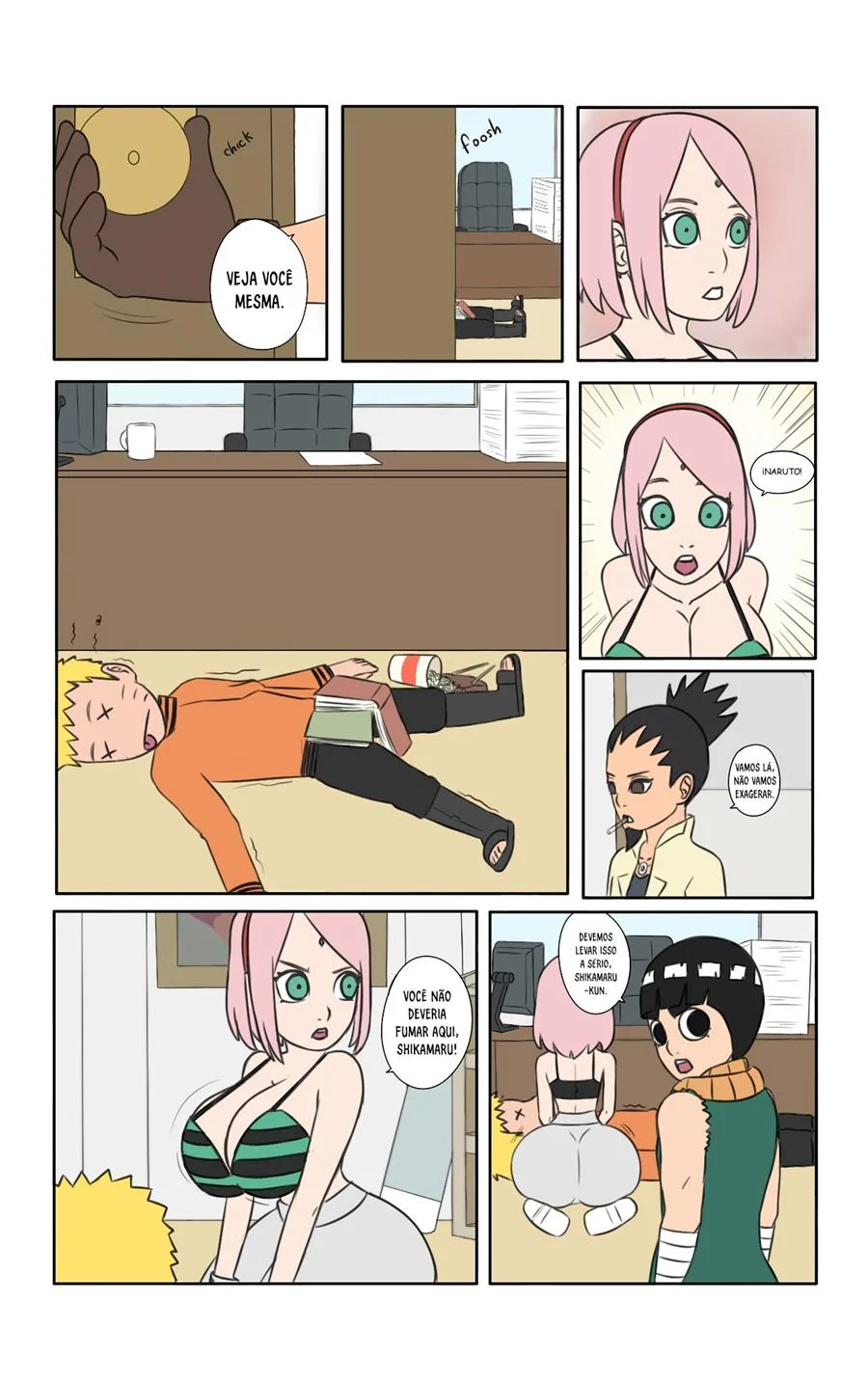 Dias quentes em Konoha – Naruto Pornô – Tradução Em Português