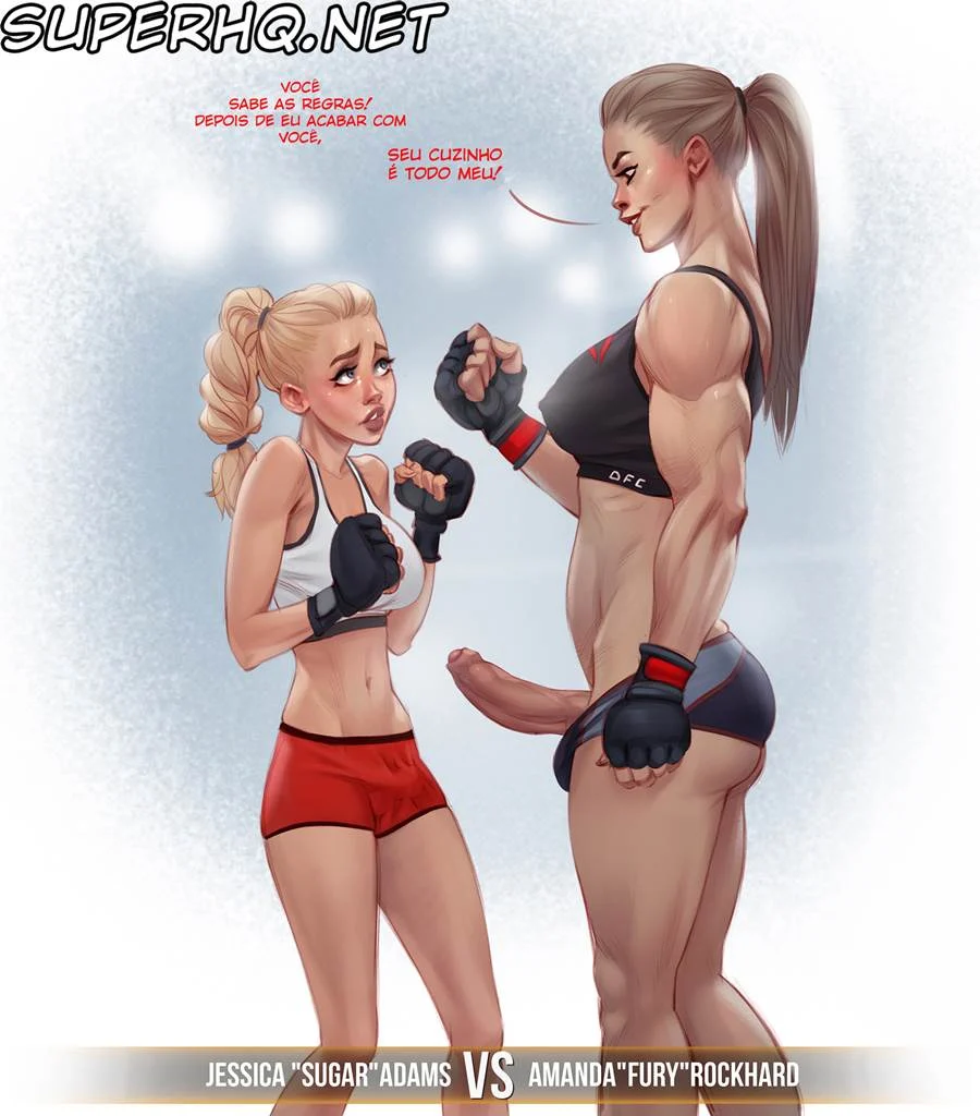 Dickgirls Fighting Championship – Futanari Hentai – Alta Qualidade - Traduzido
