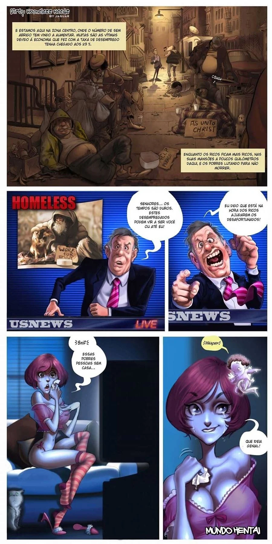 Dirty Homeless Needs – HQ De Sexo – Tradução Em Português