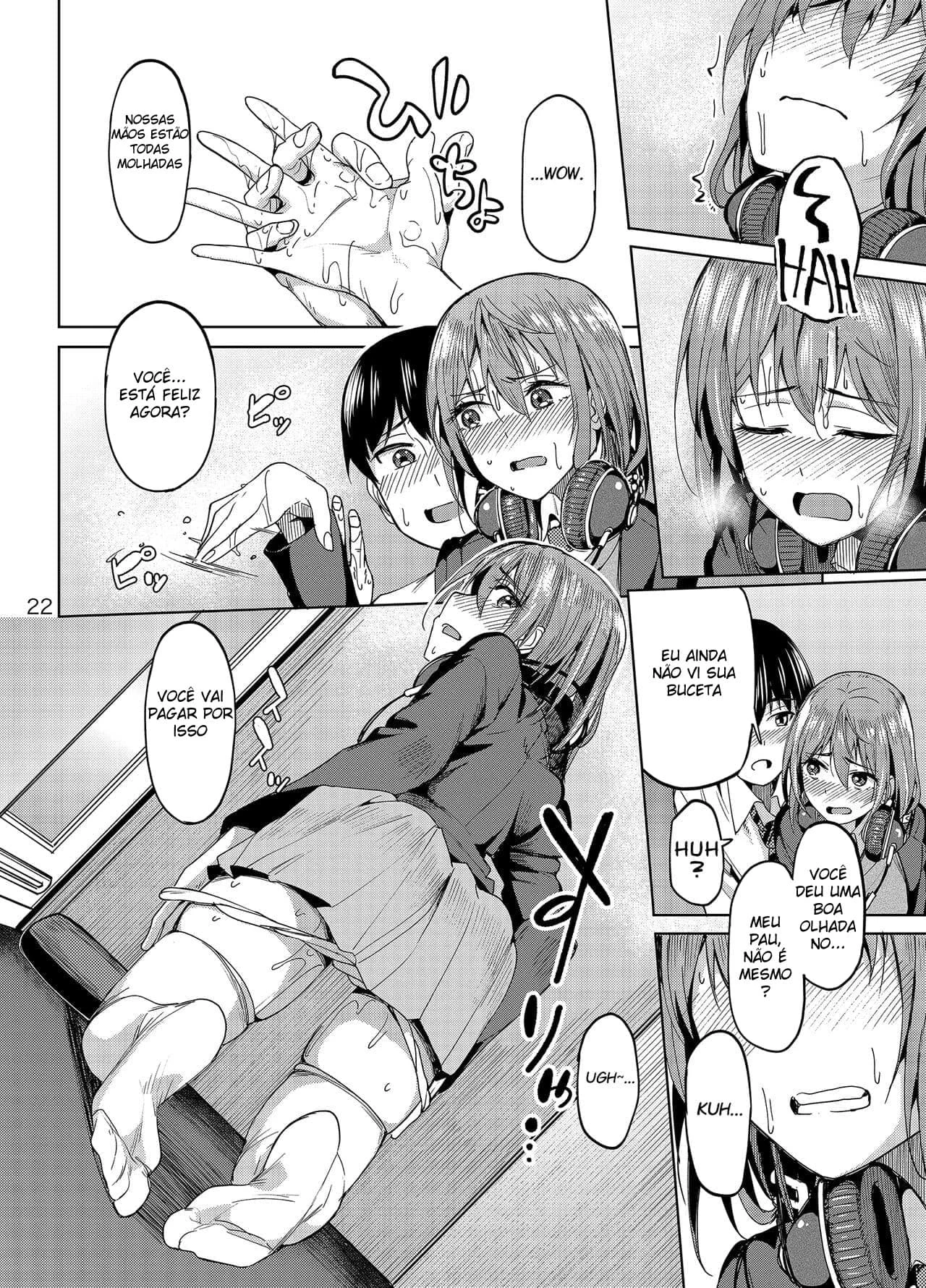 Contendo a Voz – Hentai Preto e Branco – Traduzido
