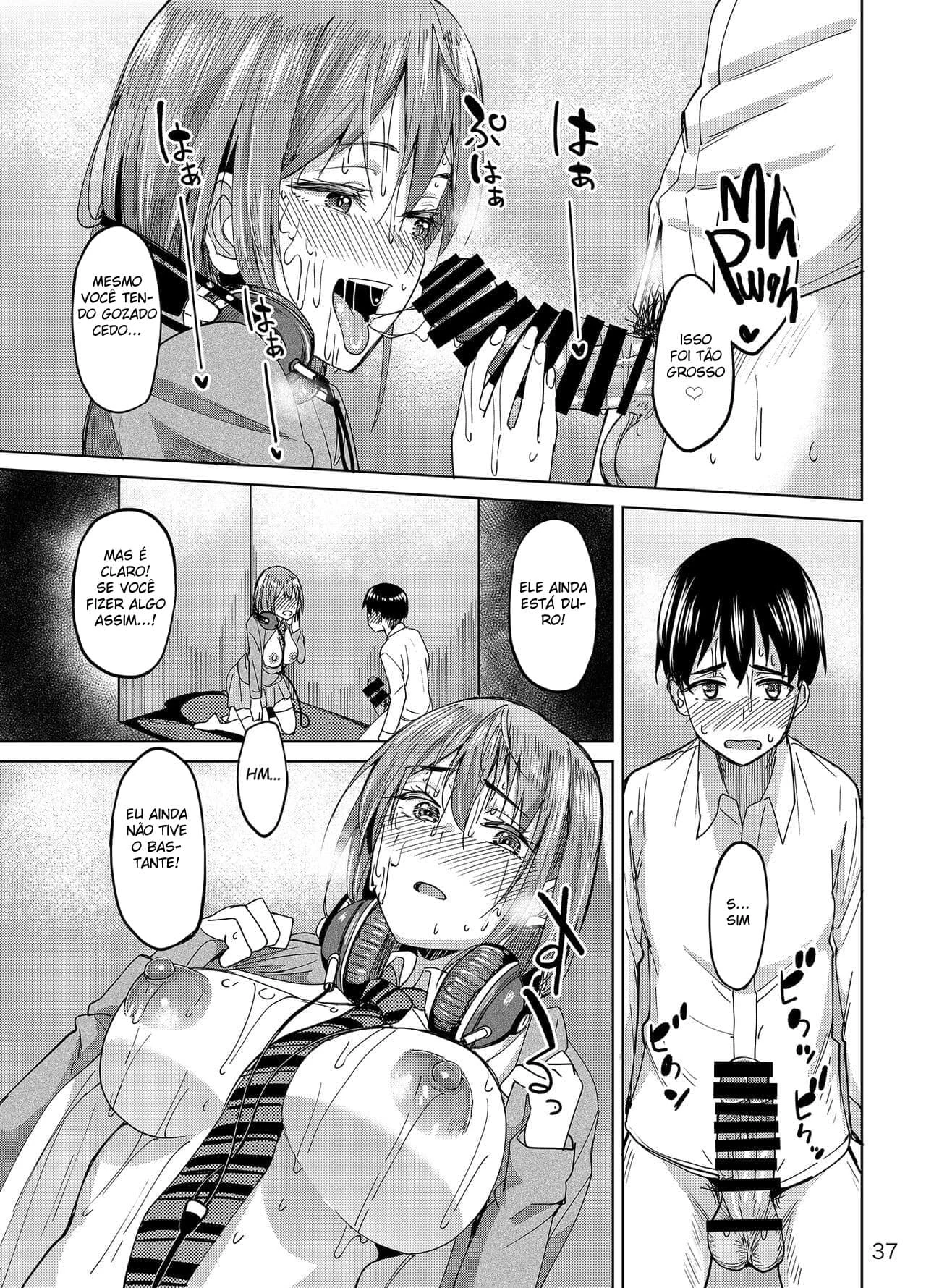 Contendo a Voz – Hentai Preto e Branco – Traduzido