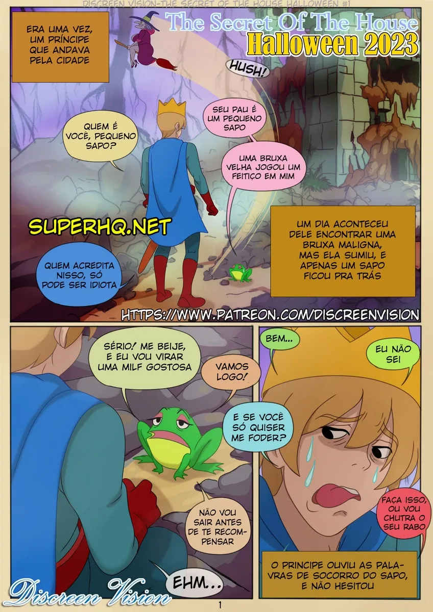 Discreen Vision, The Secret Of The House – Cartoon Pornô – Quadrinho Original