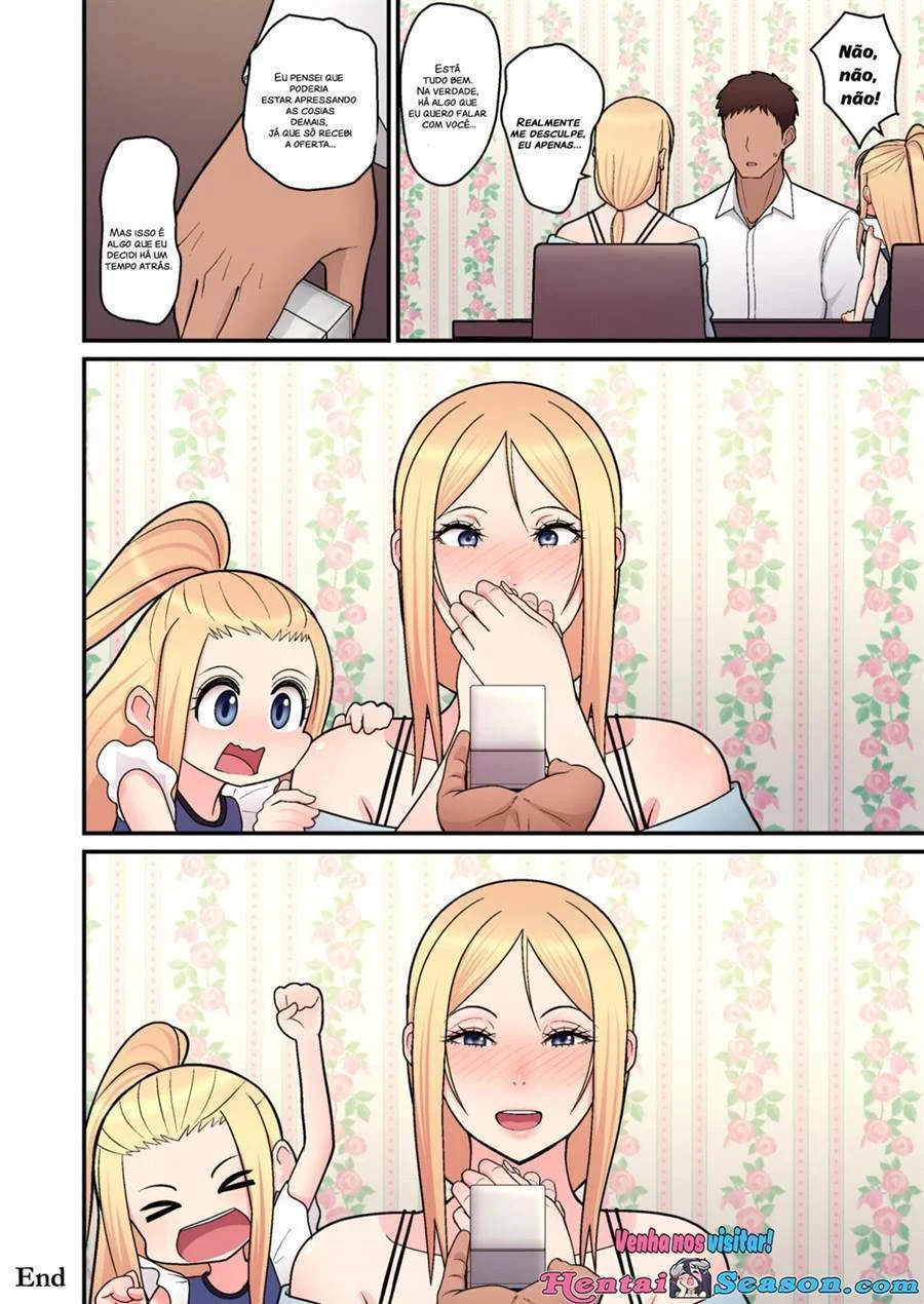 Doce amor com uma loira, mãe solteira – Manga Hentai – Quadrinho Original